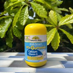 Kẹo Canxi & Vitamin D Nature's Way Vita Gummies cho Trẻ Em - Bổ Sung 60 Viên Hỗ Trợ Phát Triển Xương Khỏe Mạnh