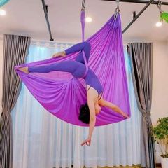 Võng Tập Yoga Bay Lụa Cao Cấp - Siêu Mượt, Chịu Lực 900kg, Bộ Phụ Kiện Đầy Đủ, Kích Thước 5m x 2.8m, Thiết Kế An Toàn