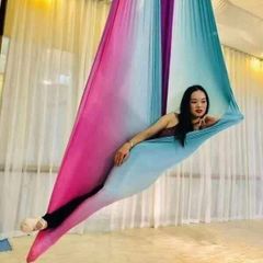 Võng Tập Yoga Bay Lụa Cao Cấp - Siêu Mượt, Chịu Lực 900kg, Bộ Phụ Kiện Đầy Đủ, Kích Thước 5m x 2.8m, Thiết Kế An Toàn