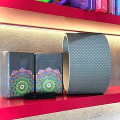 Combo Vòng Tập Yoga lớn 20cm - 2 Gạch Mandala LOUIS YOGA & 1 Dây Cotton 1m8 - Dụng Cụ Hỗ Trợ Tập Yoga Chuyên Nghiệp