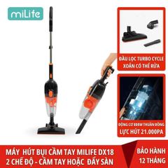 Máy Hút Bụi Cầm Tay miLife DX18 - Công Suất 800W, Lực Hút 21.000Pa, Thiết Kế 2 Trong 1 Với Đầu Lọc Turbo Cycle, Bảo Hành 12 Tháng
