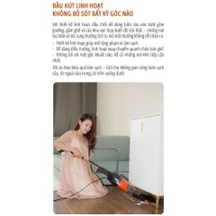 Máy Hút Bụi Cầm Tay miLife DX18 - Công Suất 800W, Lực Hút 21.000Pa, Thiết Kế 2 Trong 1 Với Đầu Lọc Turbo Cycle, Bảo Hành 12 Tháng
