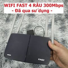 Bộ Phát Wifi Hàng Cũ FAST Router 4 Râu - Tốc Độ 300Mbps, Phát Sóng Mạnh, Cài Đặt Dễ Dàng, Sử Dụng Ngay