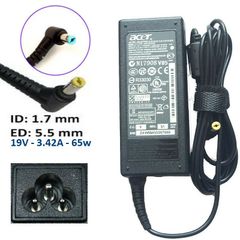Sạc Laptop Acer 19V 3.42A 65W Chân Vàng 5.5 x 1.7mm - Sạc Zin Chính Hãng Mới 100%