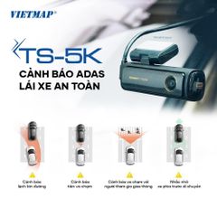 Camera Hành Trình Vietmap TS-5K Ghi Hình 4K Ultra HD - Hệ Thống ADAS An Toàn, Kết Nối Wi-Fi Siêu Nhanh, Cảnh Báo Giao Thông Chi Tiết