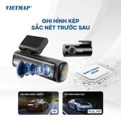 Camera Hành Trình Vietmap TS-5K Ghi Hình 4K Ultra HD - Hệ Thống ADAS An Toàn, Kết Nối Wi-Fi Siêu Nhanh, Cảnh Báo Giao Thông Chi Tiết