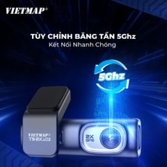 Camera Hành Trình VIETMAP TS-2K Lite - Ghi Hình Super HD 2K Trước Sau, Kết Nối WIFI 5Ghz, Bền Bỉ Với Pin Siêu Tụ Điện