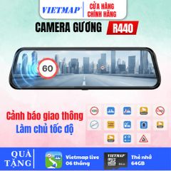 Camera Hành Trình Vietmap R440 - Ghi Hình 4K Siêu Nét, Cảnh Báo Giao Thông Thông Minh, Điều Khiển Bằng Giọng Nói, GPS & Wi-Fi 6