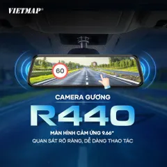 Camera Hành Trình Vietmap R440 - Ghi Hình 4K Siêu Nét, Cảnh Báo Giao Thông Thông Minh, Điều Khiển Bằng Giọng Nói, GPS & Wi-Fi 6