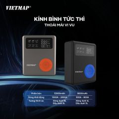 Bộ Bơm Lốp Kích Bình 5 trong 1 Vietmap DK-MF139 - Nâng cao An Toàn Đường Đi với Sạc Dự Phòng, Đèn Pin LED, Vá Lốp Khẩn Cấp