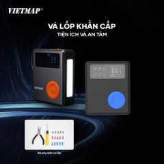 Bộ Bơm Lốp Kích Bình 5 trong 1 Vietmap DK-MF139 - Nâng cao An Toàn Đường Đi với Sạc Dự Phòng, Đèn Pin LED, Vá Lốp Khẩn Cấp