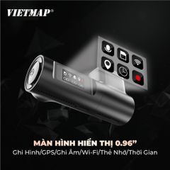 Camera hành trình VIETMAP TS-C9P 2K siêu nét với GPS tích hợp, góc quay 150°, Wi-Fi và cảm biến G-Sensor, an toàn cho mọi chuyến đi
