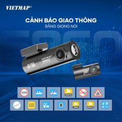 Camera Hành Trình VIETMAP S860 - An Toàn Với Ghi Hình 3K Trước & Full HD Sau, Cảnh Báo Giao Thông Thông Minh, Thiết Kế Nhỏ Gọn 2025
