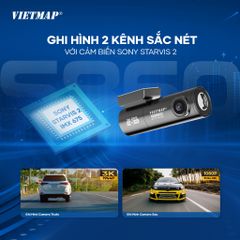 Camera Hành Trình VIETMAP S860 - An Toàn Với Ghi Hình 3K Trước & Full HD Sau, Cảnh Báo Giao Thông Thông Minh, Thiết Kế Nhỏ Gọn 2025