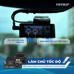 Camera Hành Trình VIETMAP SpeedMap M1 - Giám Sát An Toàn, Cảnh Báo Tốc Độ, Ghi Hình Super HD 2K, Ứng Dụng Tiện Lợi