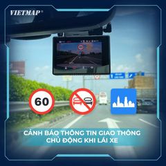Camera Hành Trình VIETMAP SpeedMap M1 - Giám Sát An Toàn, Cảnh Báo Tốc Độ, Ghi Hình Super HD 2K, Ứng Dụng Tiện Lợi