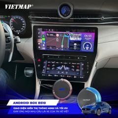 Android Box Ô Tô Vietmap BS10 - Nâng Cấp Màn Hình DVD Thông Minh, Dẫn Đường Vietmap Live, Kết Nối Carplay & Android Auto Không Dây