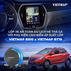 Android Box Ô Tô Vietmap BS10 - Nâng Cấp Màn Hình DVD Thông Minh, Dẫn Đường Vietmap Live, Kết Nối Carplay & Android Auto Không Dây