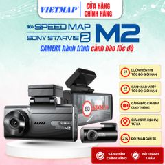 Camera Hành Trình Vietmap Speedmap M2 - Thông Minh, Ghi Hình 2K, Cảnh Báo Giao Thông Trực Tiếp, 4G & Wi-Fi, Giám Sát An Toàn 24/7