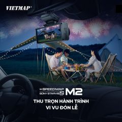 Camera Hành Trình Vietmap Speedmap M2 - Thông Minh, Ghi Hình 2K, Cảnh Báo Giao Thông Trực Tiếp, 4G & Wi-Fi, Giám Sát An Toàn 24/7