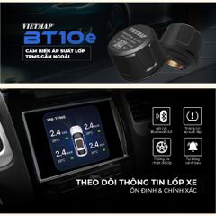Cảm Biến Áp Suất Lốp TPMS Bluetooth Vietmap BT10 - Giải Pháp Theo Dõi Nhiệt Độ và Áp Suất An Toàn Cho Xe Hơi