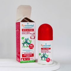 Lăn Chống Muỗi Thiên Nhiên Puressentiel Bite & Sting - An Toàn Cho Mặt & Cơ Thể - Dùng Cho Bé & Da Nhạy Cảm - Dưỡng Ẩm 6 Giờ