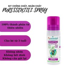 Xịt đuổi chấy, chống chấy Puressentiel Repulsif Poux Spray 75ml