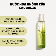 Nước Hoa Không Cồn Caudalie Eau Fraîche Fleur de Vigne 50ml - Hương Cam Bergamot Tươi Mát, Sang Trọng, Lưu Hương Quyến Rũ