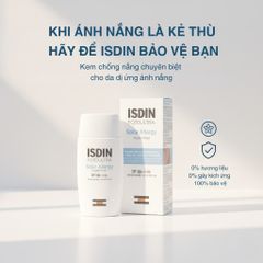 Kem Chống Nắng ISDIN FotoUltra Solar Allergy SPF 100+ - Bảo Vệ Da Dị Ứng, Siêu Nhạy Cảm, An Toàn Cho Da Sau Can Thiệp