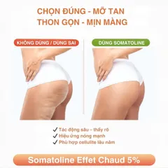 Kem Giảm Sần Vỏ Cam Somatoline - Kem Tan Mỡ Đùi và Mông Giúp Loại Bỏ Cellulite 250ml