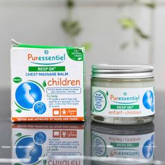 Dầu Xoa Ngực Puressentiel Resp OK 60ml - Giảm Ho, Cảm Lạnh, 100% Thiên Nhiên, An Toàn cho Trẻ Em từ 6 Tháng Tuổi