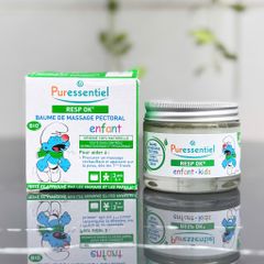 Dầu Xoa Ngực Puressentiel Resp OK 60ml - Giảm Ho, Cảm Lạnh, 100% Thiên Nhiên, An Toàn cho Trẻ Em từ 6 Tháng Tuổi