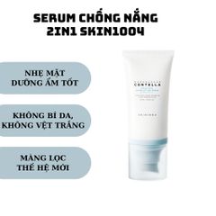 Serum Chống Nắng 2in1 Skin1004 Hyalu-Cica Water Fit SPF50+ - Dưỡng Ẩm, Bảo Vệ Da Nhẹ Mặt, Phù Hợp Da Nhạy Cảm 50ml