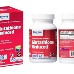 (Cao cấp) Viên Uống Hỗ Trợ Trắng Da Jarrow Glutathione 1000mg - 60 Viên Chính Hãng, Làm Sáng Da, làm dịu da Hiệu Quả, Sản Phẩm Cao Cấp Mỹ