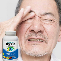 Viên uống bổ mắt Ocuvite Adult 50+ - Giải pháp chăm sóc sức khỏe mắt cho người trên 50 tuổi - Chính hãng Bausch & Lomb Mỹ