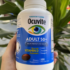 Viên uống bổ mắt Ocuvite Adult 50+ - Giải pháp chăm sóc sức khỏe mắt cho người trên 50 tuổi - Chính hãng Bausch & Lomb Mỹ