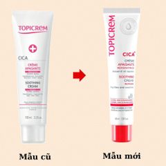 Kem Dưỡng Topicrem CICA+ 40mL - Kem Phục Hồi, Làm Dịu Da Nhạy Cảm, An Toàn Cho Trẻ Em & Người Lớn