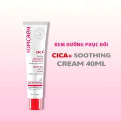 Kem Dưỡng Topicrem CICA+ 40mL - Kem Phục Hồi, Làm Dịu Da Nhạy Cảm, An Toàn Cho Trẻ Em & Người Lớn