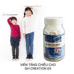 Viên Uống Tăng Chiều Cao GH Creation EX Chính Hãng Nhật Bản - Hỗ Trợ Phát Triển Chiều Cao Tối Ưu Cho Thanh Thiếu Niên