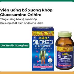 (Cao cấp) Viên uống Glucosamine High Purity Orihiro Cao Cấp - Bổ Sung Khớp và Cải Thiện Sức Khỏe Xương Khớp, Giảm Đau, Tăng Cường Linh Hoạt Chính hãng 727663