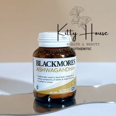 Viên uống giảm căng thẳng Blackmores Ashwagandha+ Vitamin B - Hỗ trợ năng lượng và sức khỏe tổng thể 120 viên