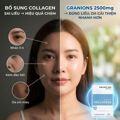 Viên Uống Granions Collagen 2500 mg - Thực Phẩm Bảo Vệ Sức Khỏe - 60 Viên - Tăng Cường Độ Đàn Hồi Cho Da, Xuất Xứ Pháp