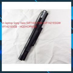Pin Laptop Chính Hãng Sony Vaio SVF142C29W SVF1421ESGW SVF1421ESGB - 4 Cell, Đen, Bảo Hành 100%