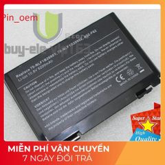 Pin Laptop Asus 6 Cell Đen - Chính Hãng Cho K40, K50, K51 - Bảo Hành 100% - Chất Lượng Đảm Bảo