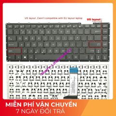 Bàn phím Laptop Asus X455L/X455LA/X455LD/X455LN/X455LB/X455LF/X455LJ - Phụ Kiện Chất Lượng Cao, Đảm Bảo Tương Thích 100%