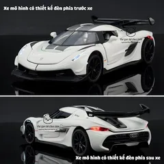 Xe Mô Hình Ô Tô Thể Thao 1:32 Hợp Kim - McLaren, Aston Martin, Koenigsegg với Đèn Nhạc và Mở Cửa - Quà Tặng Ý Nghĩa Cho Trẻ Em và Người Lớn