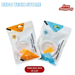 Cáp Sạc Nhanh 27W Cho iP15/16/17 Pro Max - 5 Lõi Đồng Chống Gãy An Toàn, Bọc Dù Bền, Tặng 2 Đầu Chống Đứt