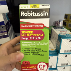 Siro Giảm Ho, Đau Ngực Robitussin Cough+Chest Congestion DM 237ml - Hỗ Trợ Giảm Tắc Nghẽn, Không Gây Buồn Ngủ, Dành Cho Người Trên 12 Tuổi