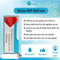 Que Tự Xét Nghiệm HIV Tại Nhà Mylan - Bộ Test Nhanh Kết Quả Trong 15 Phút, Chính Hãng, Tiện Lợi, An Toàn Sức Khỏe 3 Tháng