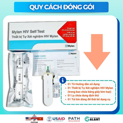 Que Tự Xét Nghiệm HIV Tại Nhà Mylan - Bộ Test Nhanh Kết Quả Trong 15 Phút, Chính Hãng, Tiện Lợi, An Toàn Sức Khỏe 3 Tháng